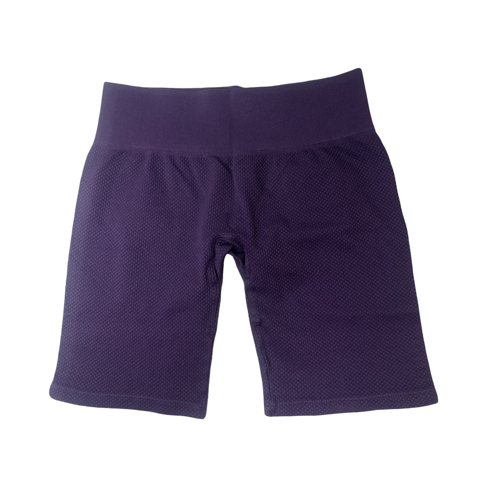 NUX Active Alana Shorts Blackberry Purple Seamless Biker Yoga P4031S Small NEW